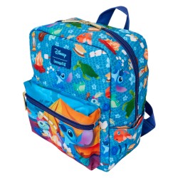 Loungefly Disney Stitch Camping Cuties Nylon Mini Backpack WDBK3646